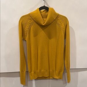Banana Republic Cowl Neck Sweater in Mustard